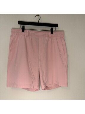 Waggle Golf Shorts Men XL Pink Performance Stretch Elastic Waist Casual